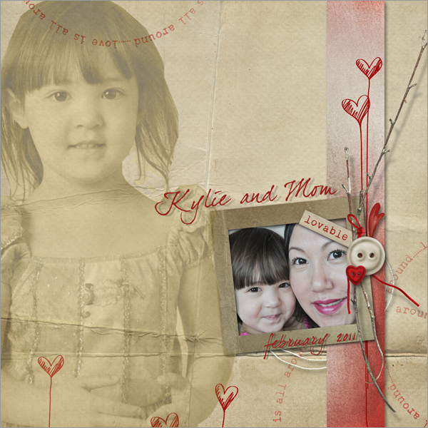 Valentine Digital Scrapbook&nbsp;Page