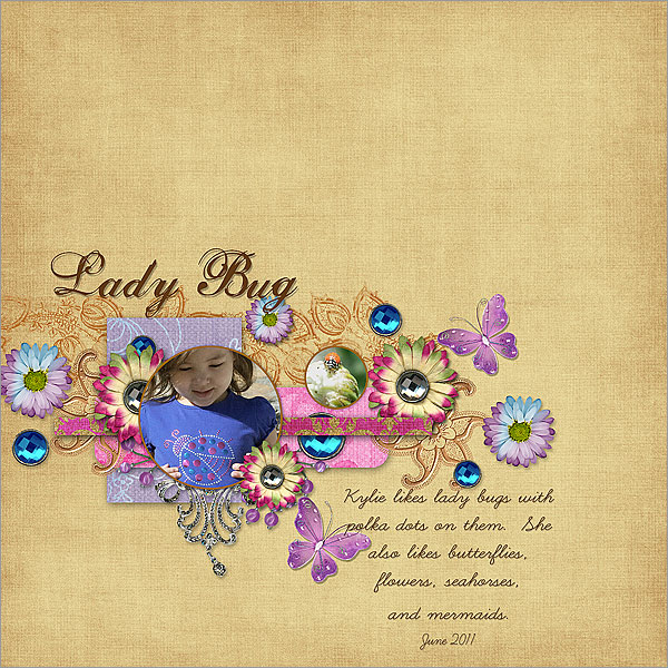 Digital Layouts: Lady Bug & Learning to&nbsp;Swim