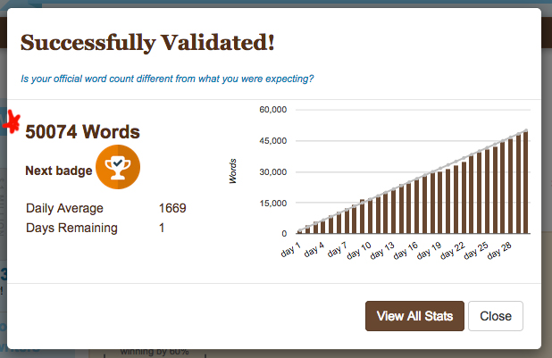 Completed NaNoWriMo!