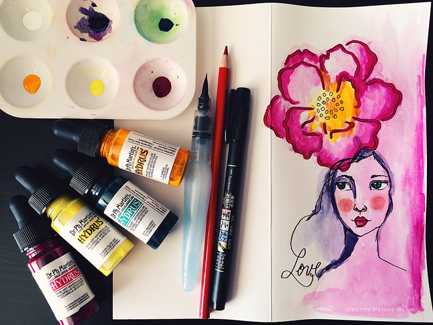 Flower Girl Watercolor