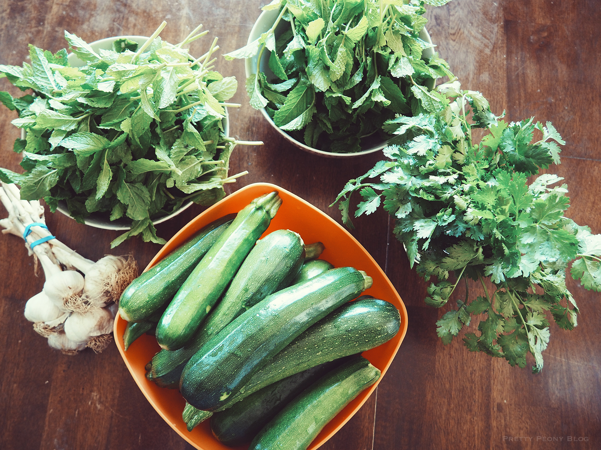 Courgettes and Hmong Pepper&nbsp;Sauce